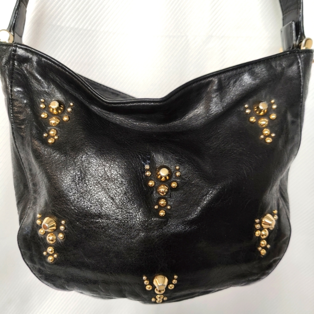 💯 Vintage Juicy Couture 100% SheepSkin Leather Hobo Crossbody
